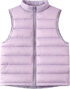AIEOE Little Girls Boys Down Vest Puffer Sleeveless Outfit Coat