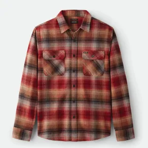 BRIXTON BOWERY FLANNEL DARK BRICK