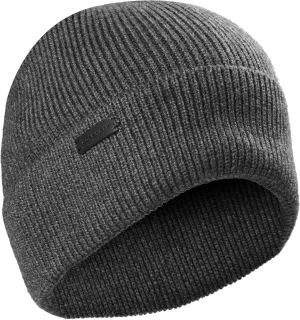 Cole Haan Heritage Rib Cuff Beanie Hat for Men, Warm Knit Wool Beanie with Classic Ribbed Design