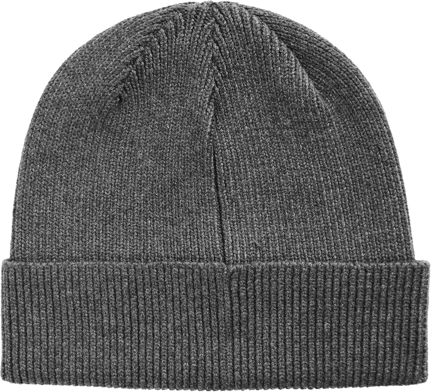 Cole Haan Heritage Rib Cuff Beanie Hat for Men, Warm Knit Wool Beanie with Classic Ribbed Design