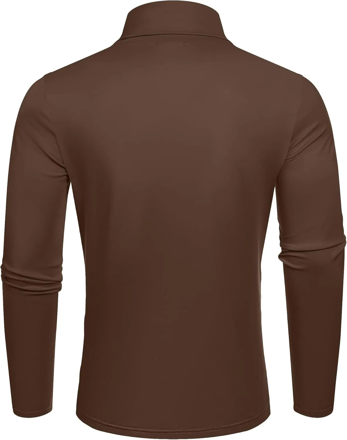 COOFANDY Men's Slim Fit Basic Turtleneck T-Shirt Long Sleeve Solid T Shirts Casual Knit Pullover Thermal Tops