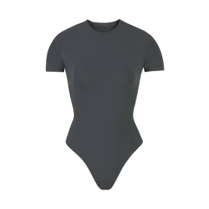 COTTON JERSEY T-SHIRT BODYSUIT | DEEP SEA