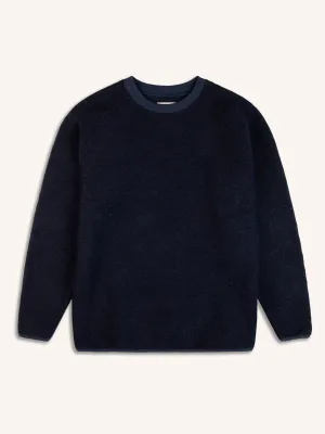 Junction Sweat in Midnight Italian Wool