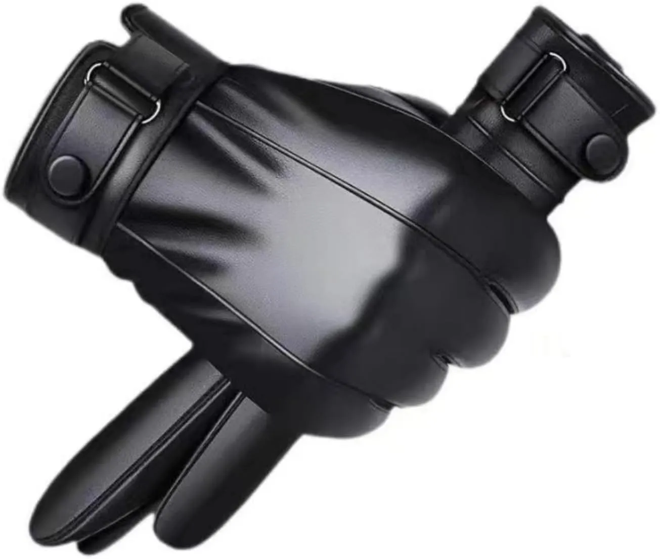 Leather Gloves for Men,Winter Warm Touch Screen Motor Gloves,Soft Cashmere Lining-Christmas, Valentine's Day Present