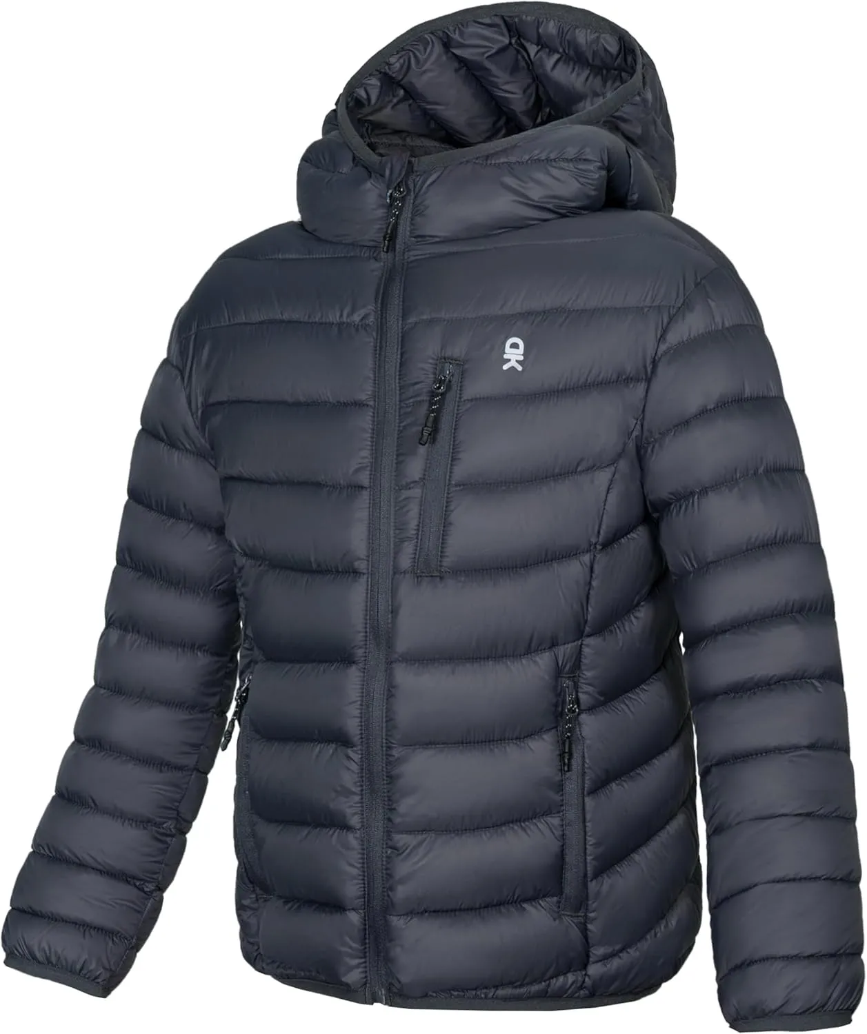 Little Donkey Andy Kids Boys Packable Hooded Puffer Jacket Children Lightweight Puffer Coat Winter 6-14Years
