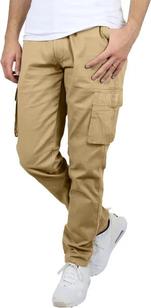 Men's Flex-Stretch Cotton Cargo Pants, 31-Inch Inseam - Comfortable and Durable
