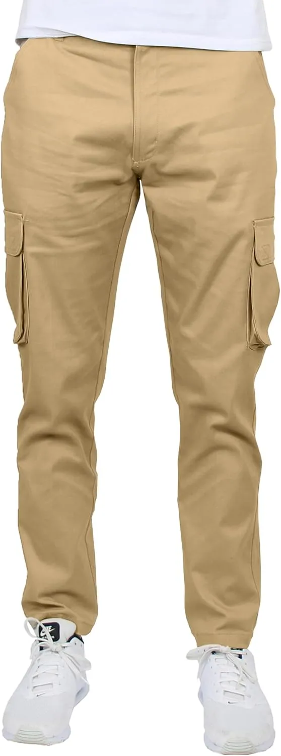 Men's Flex-Stretch Cotton Cargo Pants, 31-Inch Inseam - Comfortable and Durable