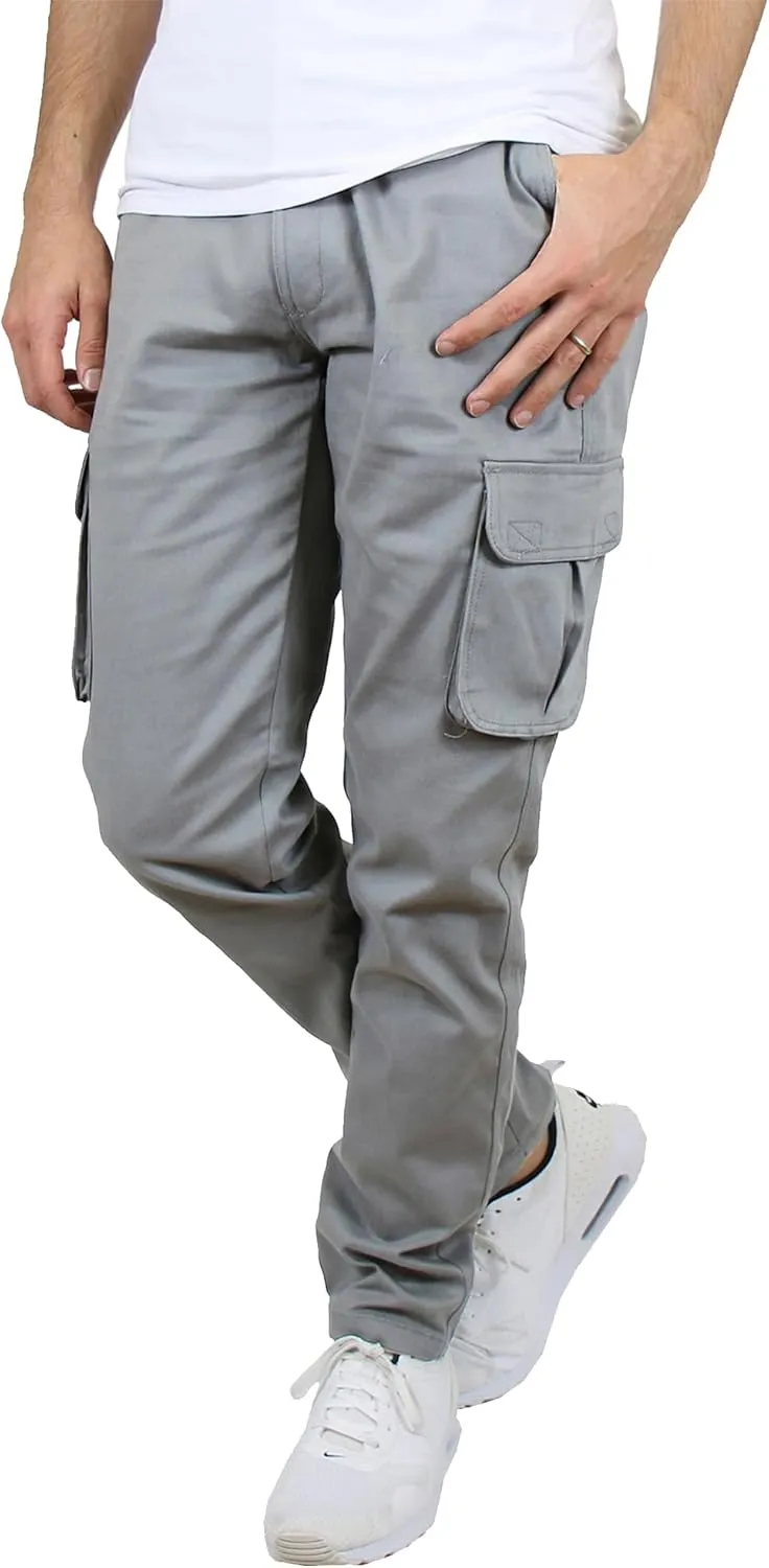 Men's Flex-Stretch Cotton Cargo Pants, 31-Inch Inseam - Comfortable and Durable