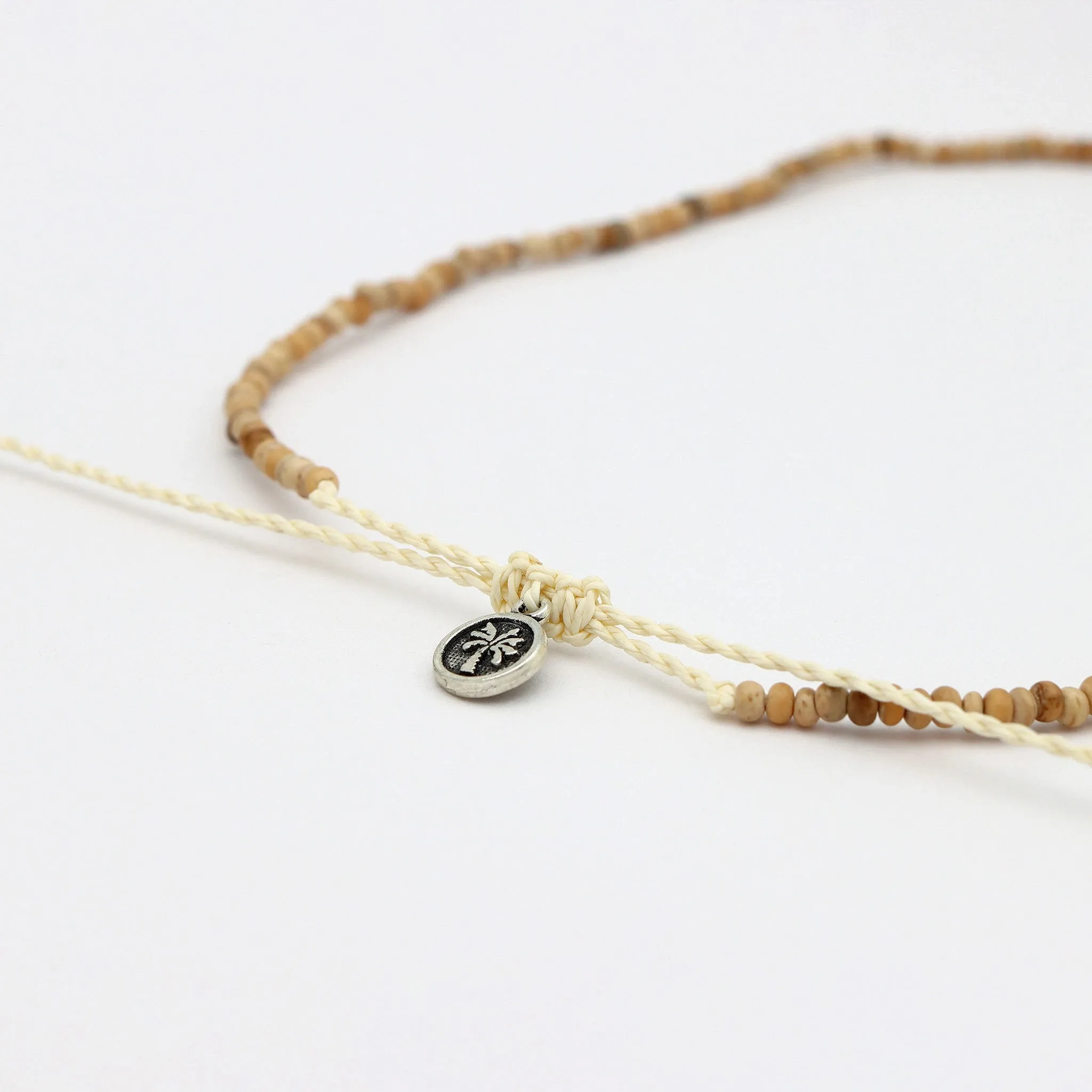 Natural Wood Shiva Shell Choker Necklace