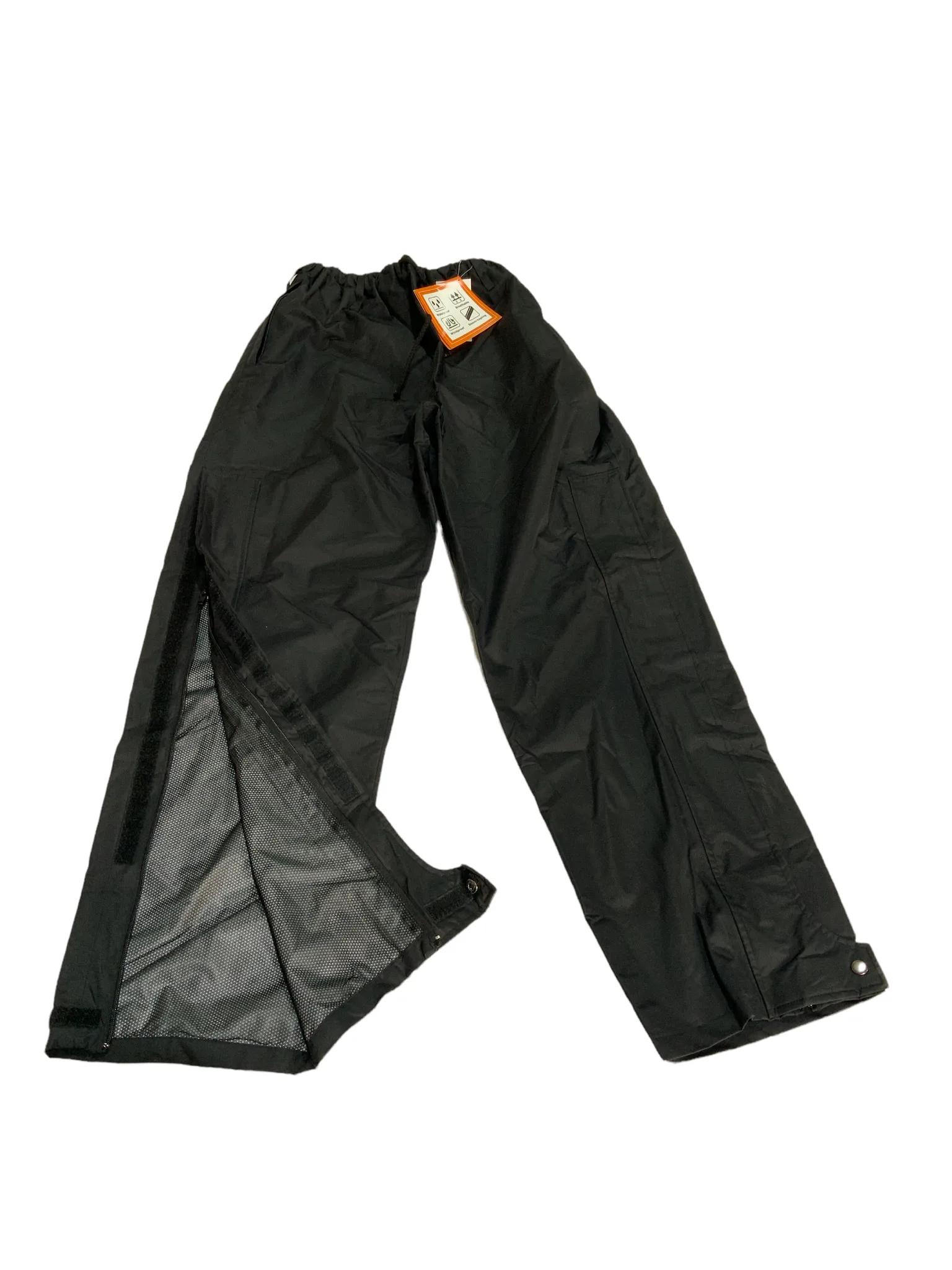 New Unisex Black Opgear Nylon Waterproof Windproof Overtrousers OPGWP01N