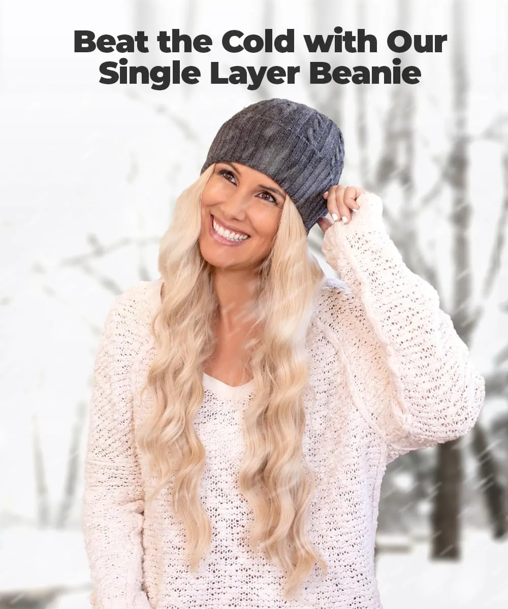 Revony Cable Knit Beanie for Women & Men - Warm, Soft, with a Delicious Cashmere Feel