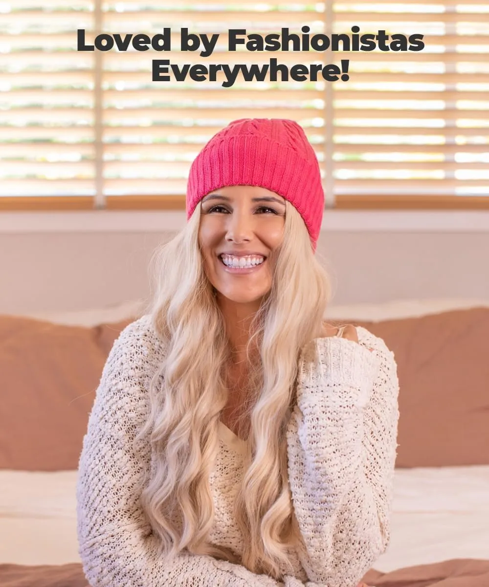 Revony Cable Knit Beanie for Women & Men - Warm, Soft, with a Delicious Cashmere Feel