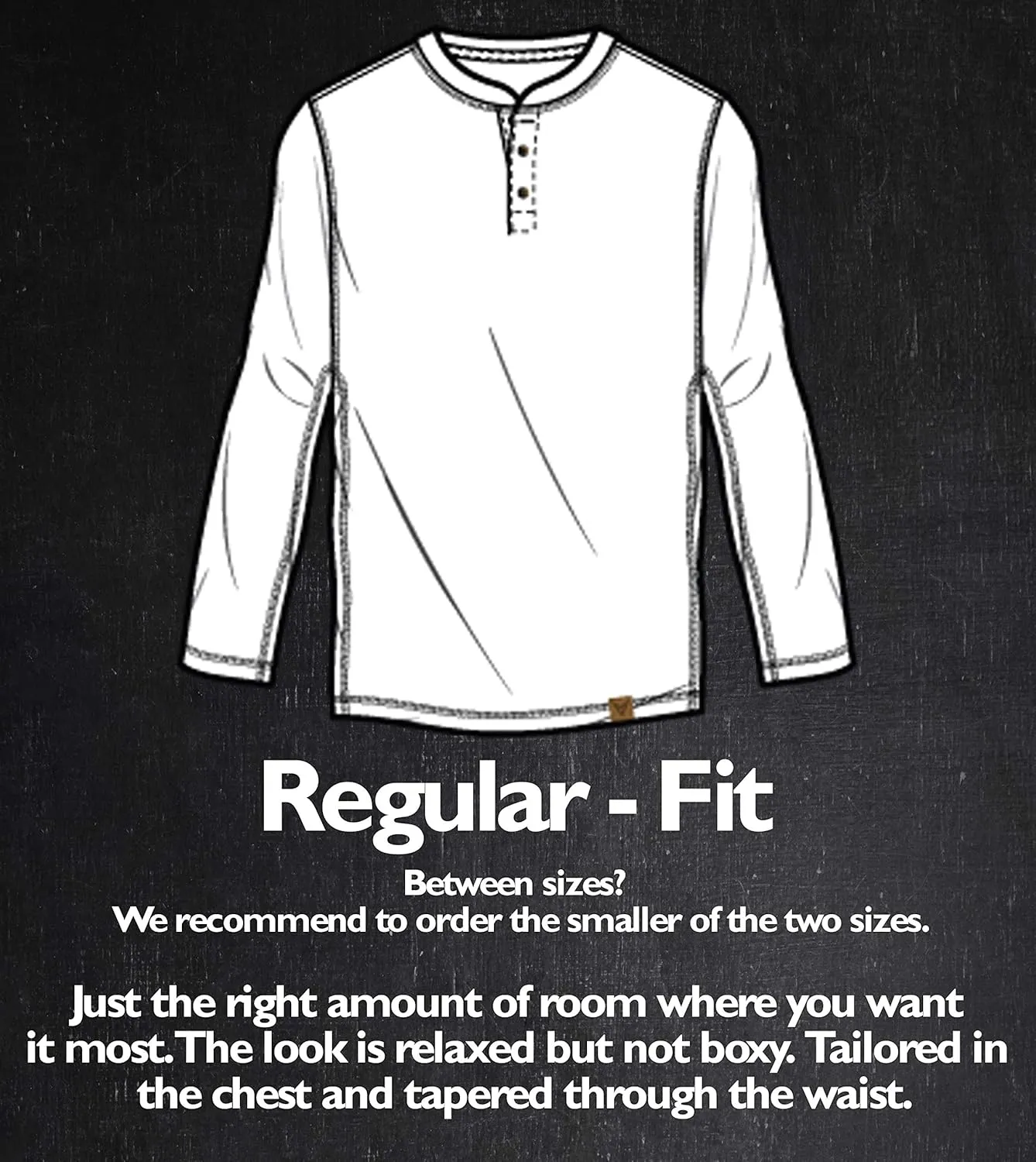 Venado Henley Long Sleeve Shirts for Men - Mens Henley with Flex Material