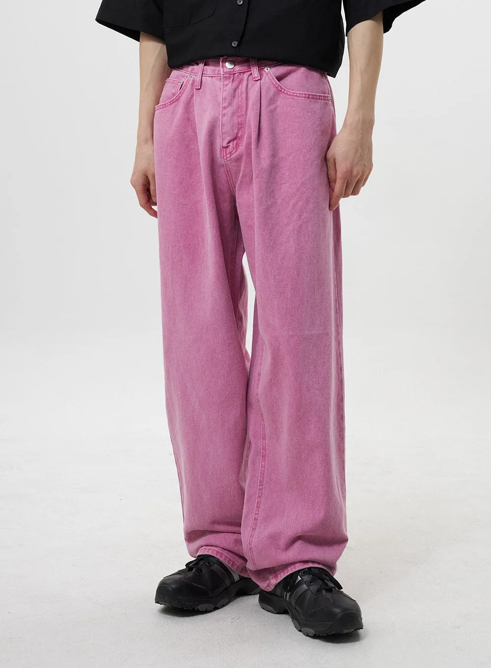 Wide Pink Pants Unisex CY319