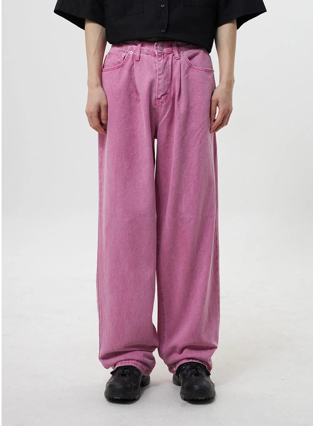 Wide Pink Pants Unisex CY319