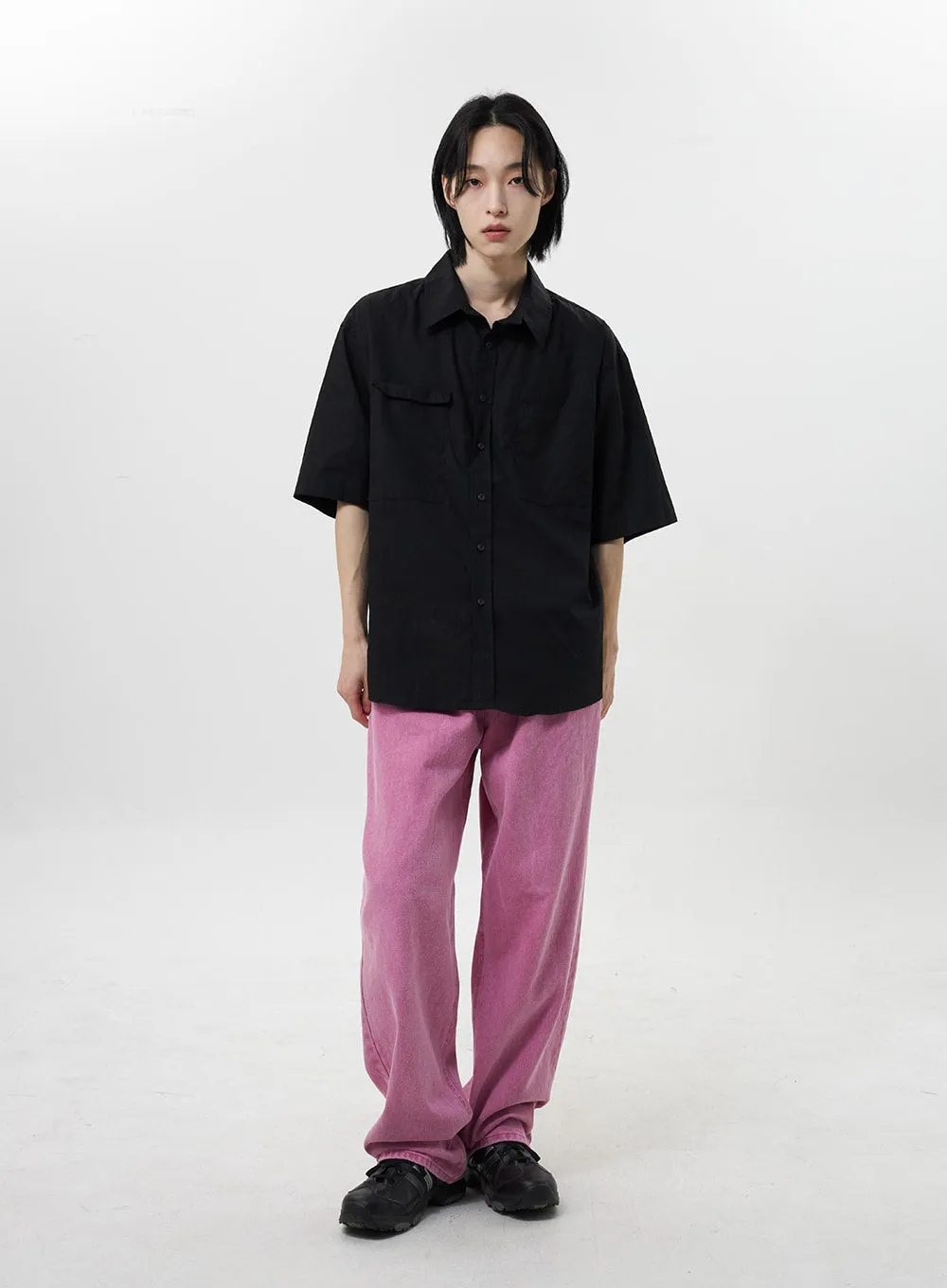 Wide Pink Pants Unisex CY319