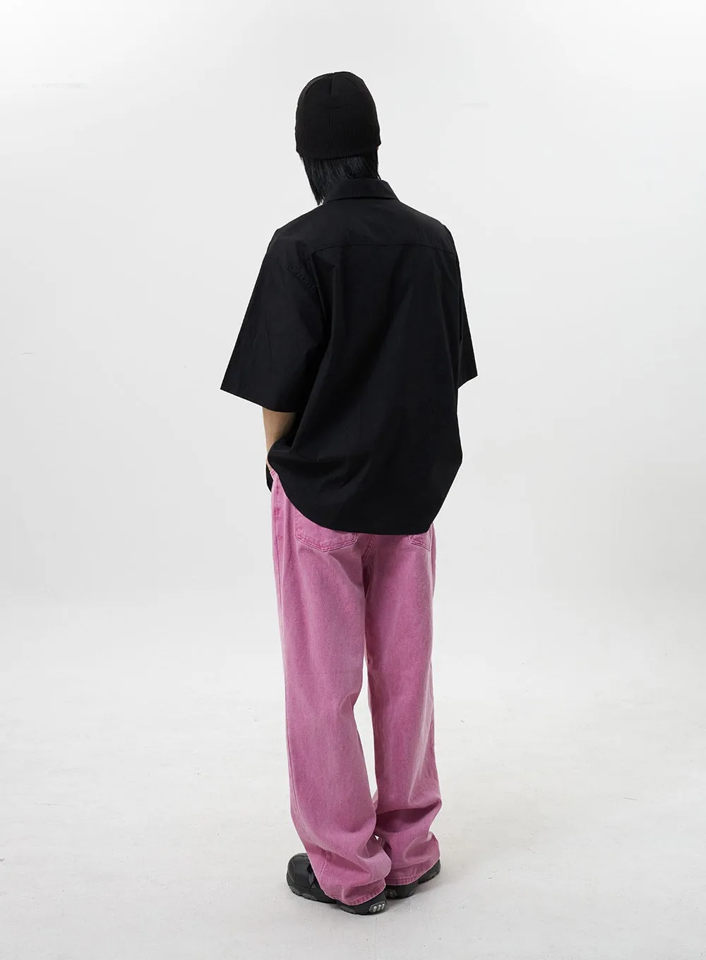 Wide Pink Pants Unisex CY319
